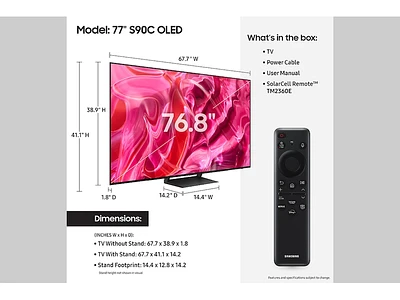 77" Class OLED S90C