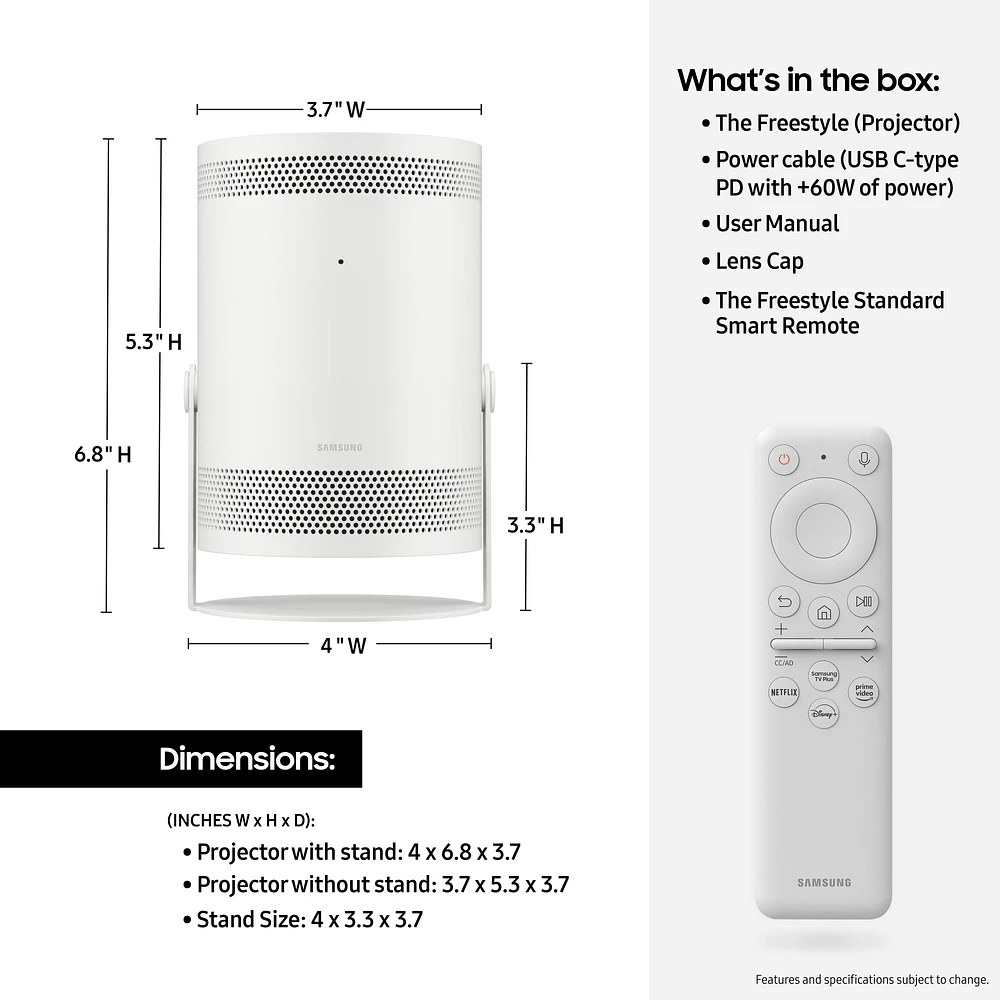 The Freestyle Projector for Business | Samsung Business US