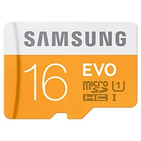 MicroSDHC 16GB EVO Memory Card with Adapter Memory & Storage - MB-MP16DA/AM | Samsung US