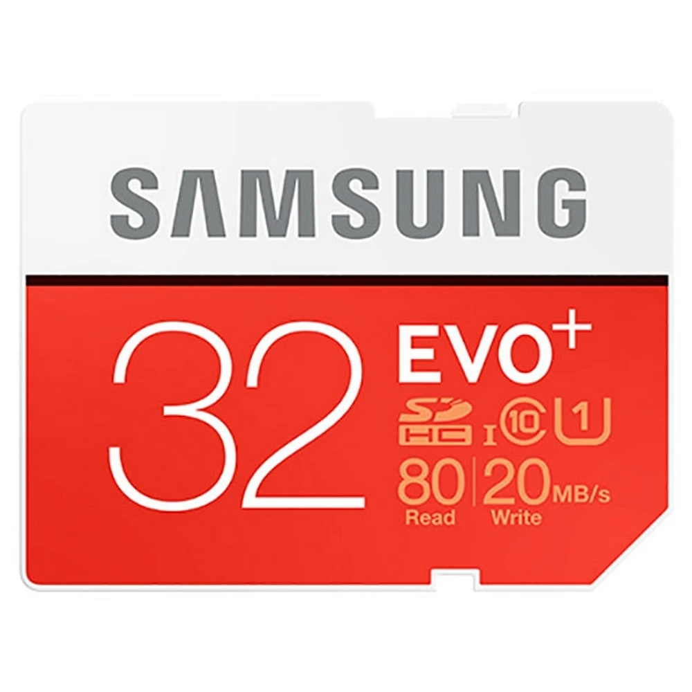 SDHC 32GB EVO+ Memory Card Memory & Storage - MB-SC32D/AM | Samsung US