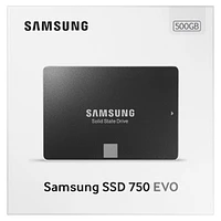 SSD 750 EVO 2.5” SATA 500GB Memory & Storage - MZ-750500BW | Samsung US