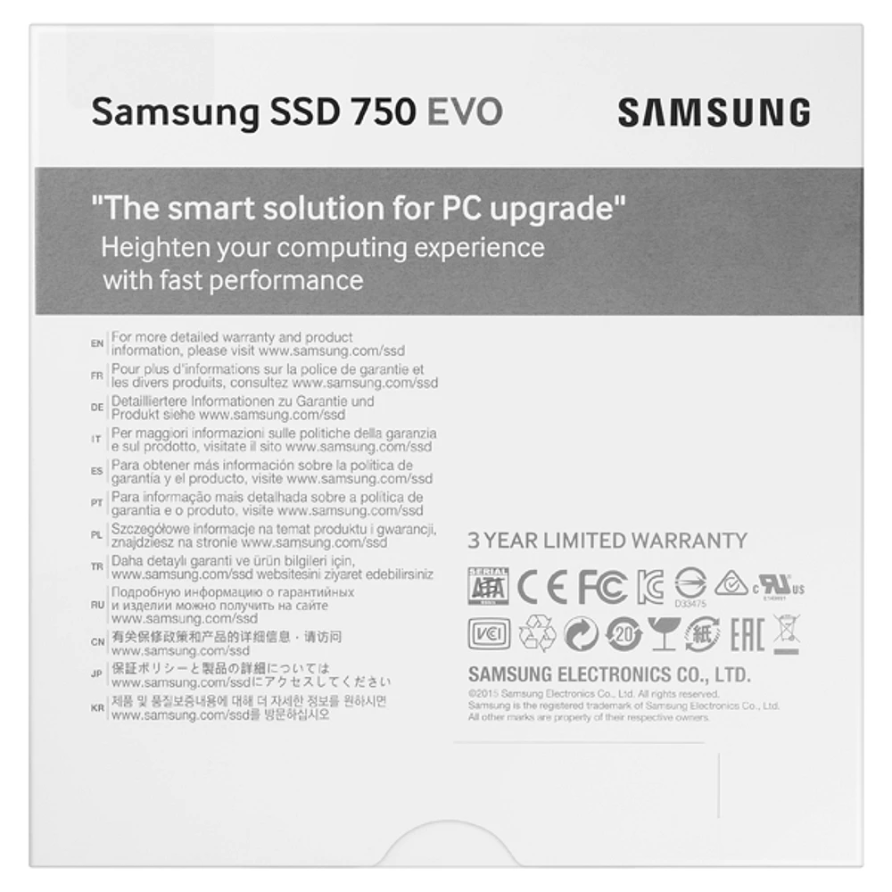 SSD 750 EVO 2.5” SATA 500GB Memory & Storage - MZ-750500BW | Samsung US