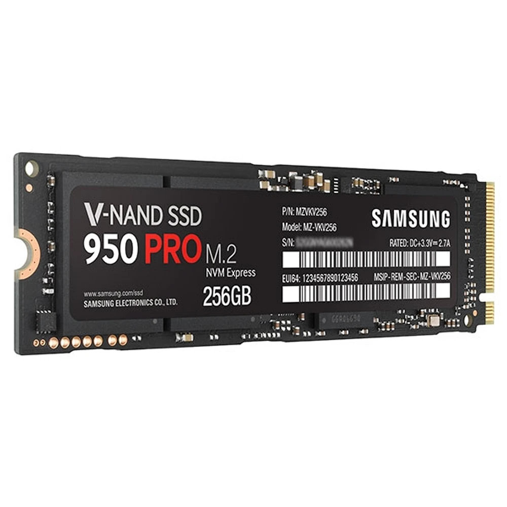 SSD 950 PRO NVMe 256GB Memory & Storage - MZ-V5P256BW | Samsung US