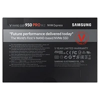 SSD 950 PRO NVMe 256GB Memory & Storage - MZ-V5P256BW | Samsung US