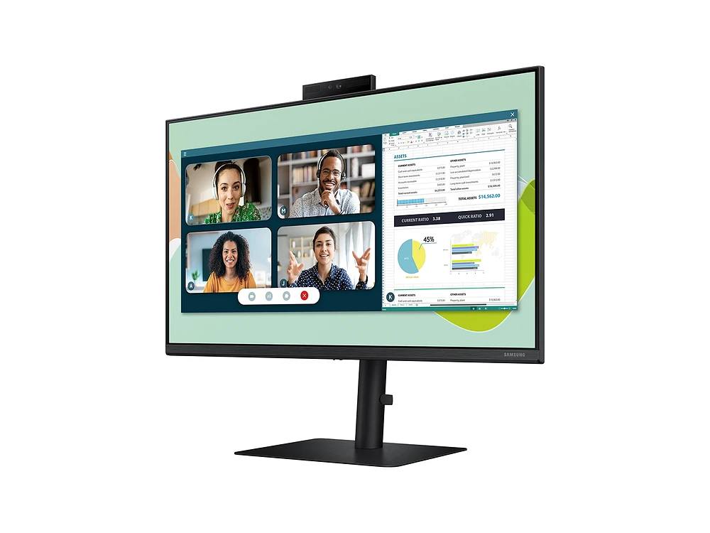 24” Webcam Monitor S4 Monitors - LS24A400VENXZA | Samsung US