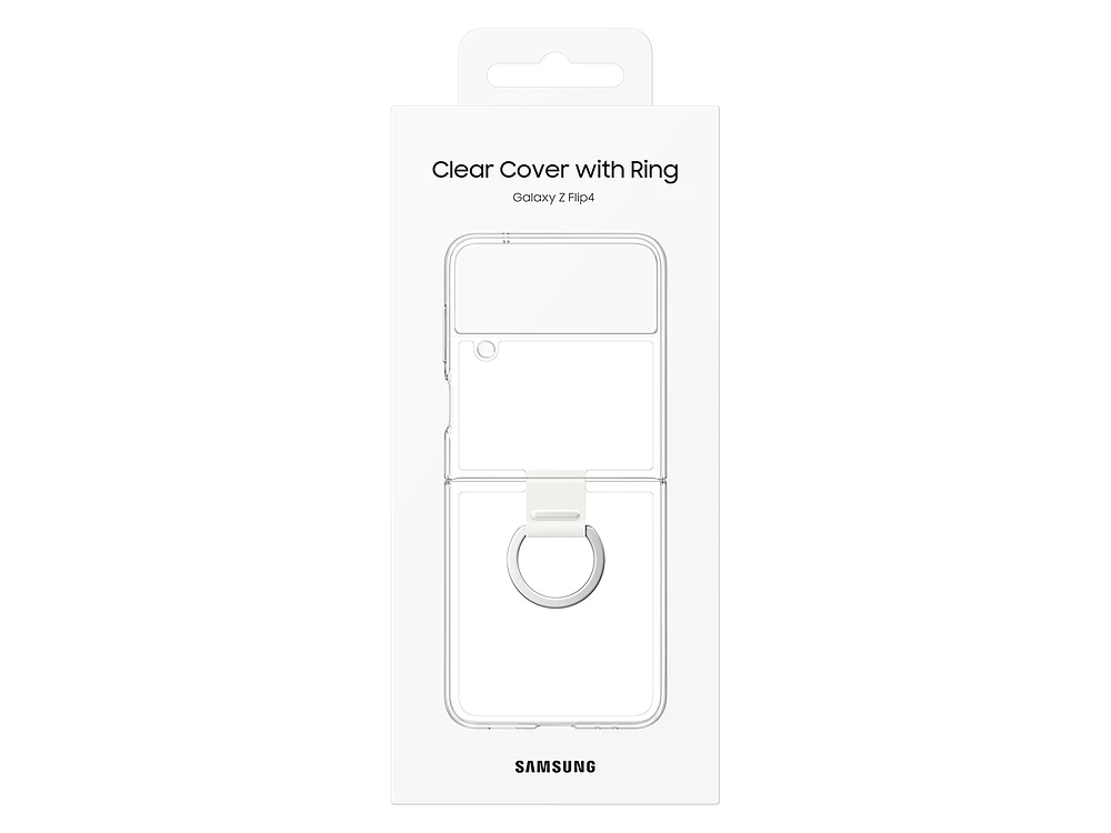 Galaxy Z Flip4 Clear Cover with Ring Mobile Accessories - EF-OF721CTEGUS | Samsung US