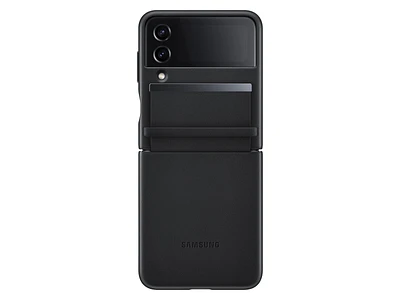 Galaxy Z Flip4 Flap Leather Cover Black Mobile Accessories - EF-VF721LBEGUS | Samsung US