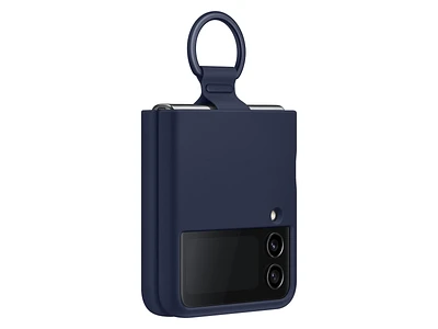 Galaxy Z Flip4 Silicone Cover with Ring Navy Mobile Accessories - EF-PF721TNEGUS | Samsung US