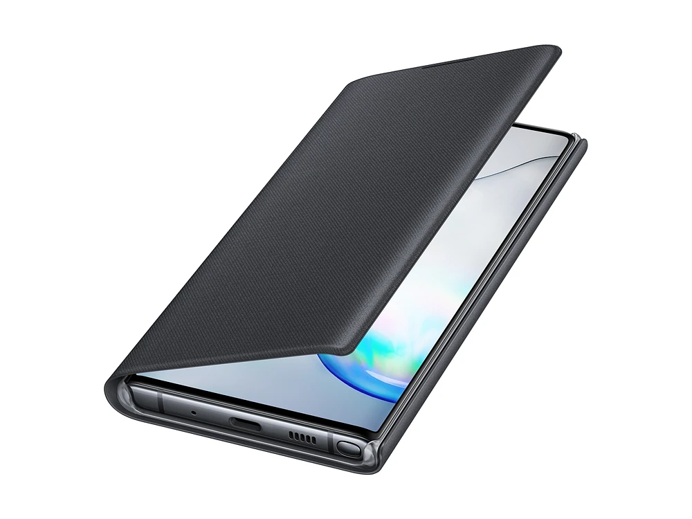 Galaxy Note10 LED Wallet Cover, Black Mobile Accessories - EF-NN970PBEGUS | Samsung US