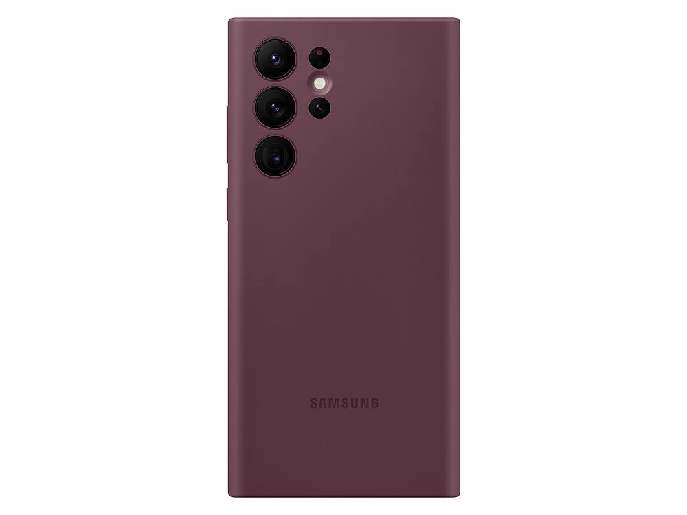 EF-PS908TEEGUS | Galaxy S22 Ultra Silicone Cover, Burgundy | Samsung Business US