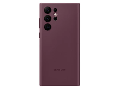 EF-PS908TEEGUS | Galaxy S22 Ultra Silicone Cover, Burgundy | Samsung Business US