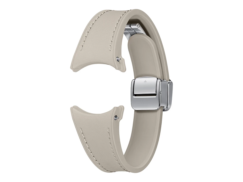 Galaxy Watch D-Buckle Hybrid Eco-Leather Band, S/M, Etoupe Mobile Accessories - ET-SHR93SAEGUJ | Samsung US