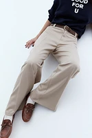 Wide-leg Dress Pants