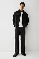 Regular Fit Felted Overshirt