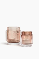 Glass Candle Holder