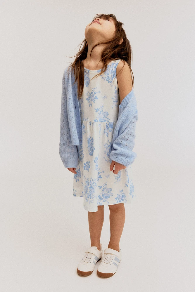 Robe à motif en coton