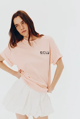 Oversized T-Shirt with Motif