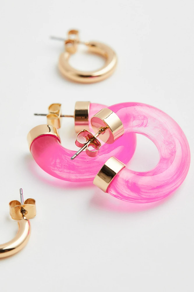 2-pack Hoop Earrings