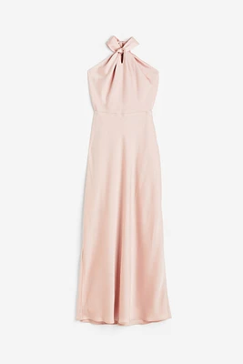 Satin Halterneck Dress