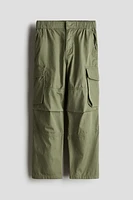 Cotton Canvas Parachute Pants