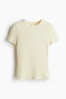 Ribbed Modal-blend T-shirt