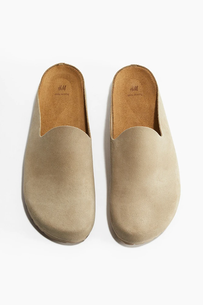 Suede Mules