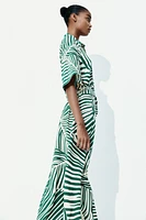 Tie-belt Shirt Dress