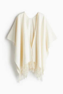 Fringe-trimmed Poncho