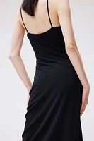 Draped Cowl-neck Dress