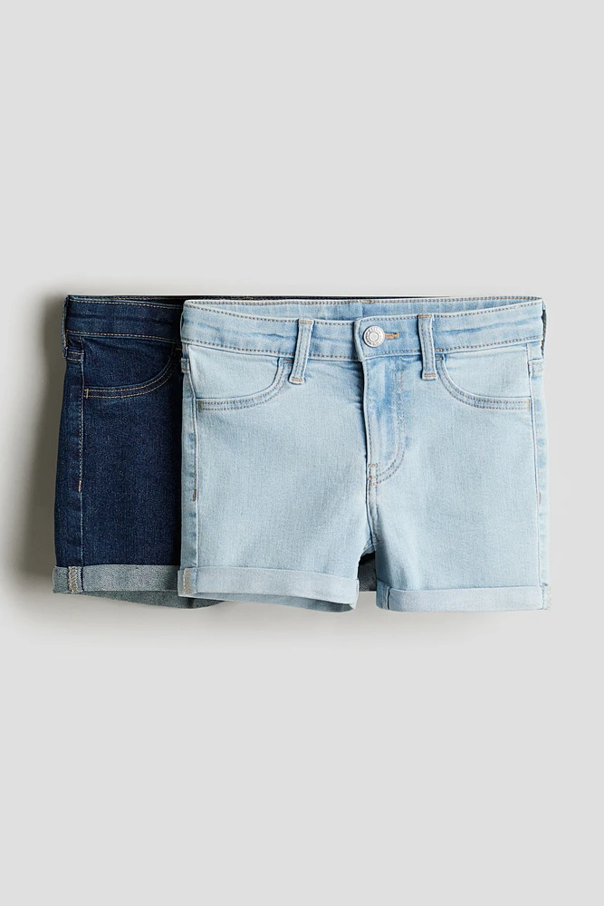 Lot de 2 shorts en denim