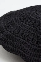 Crochet-look Beret