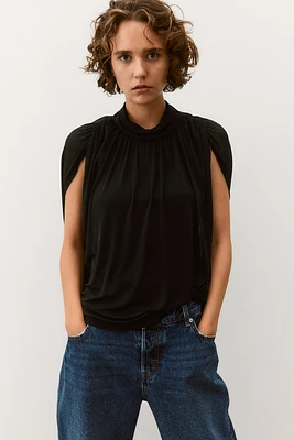 Sleeveless Mock Turtleneck Top