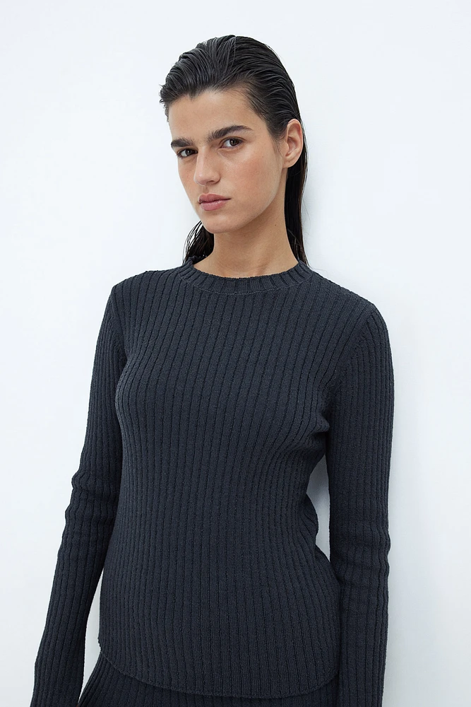 Rib-knit Top