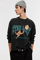 Loose Fit Printed Sweatshirt