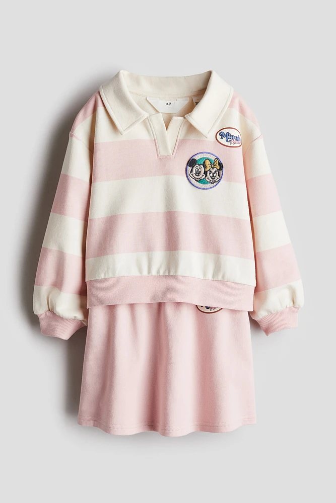 2-piece Sweatshirt and Skirt Set