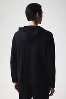 Regular Fit Knit Hooded Jacket