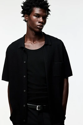 Chemise Coupe Classique en maille texturée