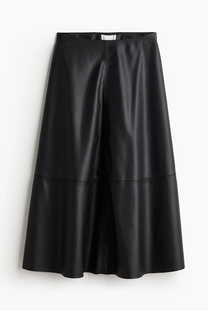 Coated A-Line Skirt