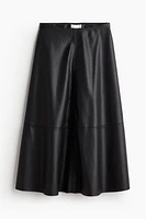 Coated A-Line Skirt