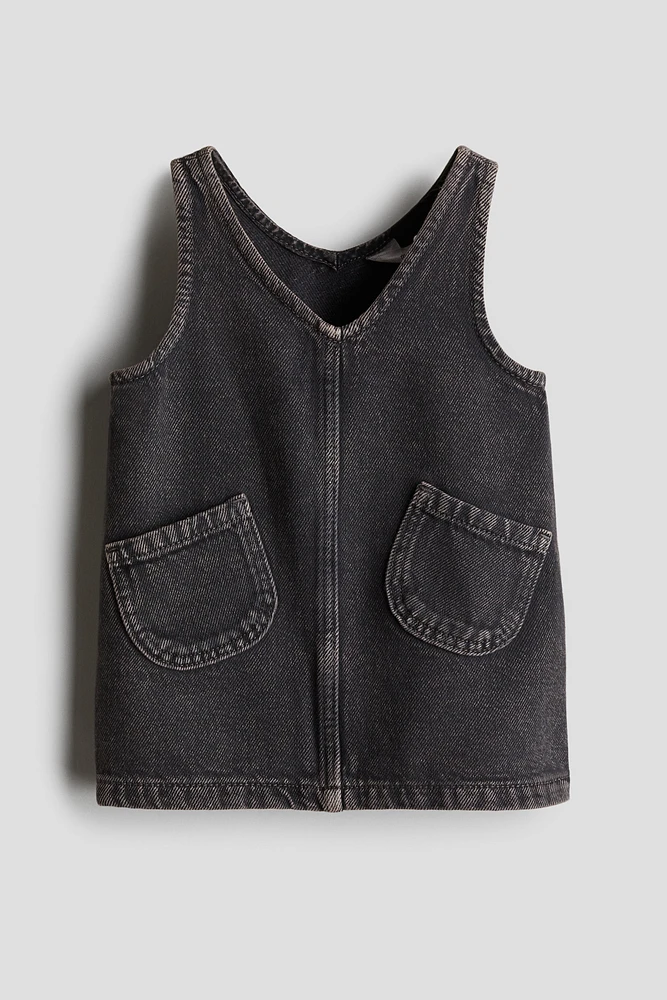 Robe chasuble en denim