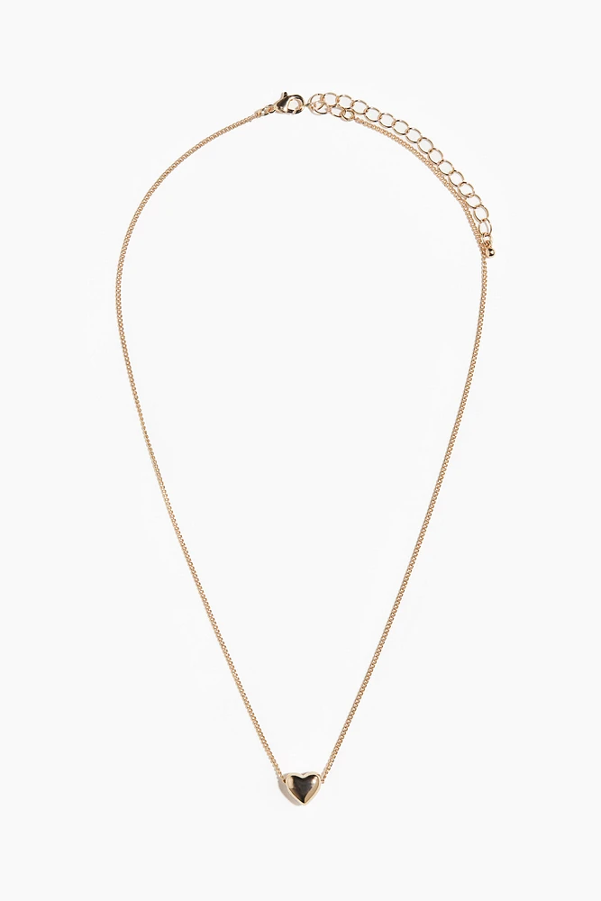 Collier avec perle en forme de cœur