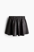 Flared Coated Skirt