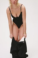 Seamless Light Shape Push-up Thong Bodysuit