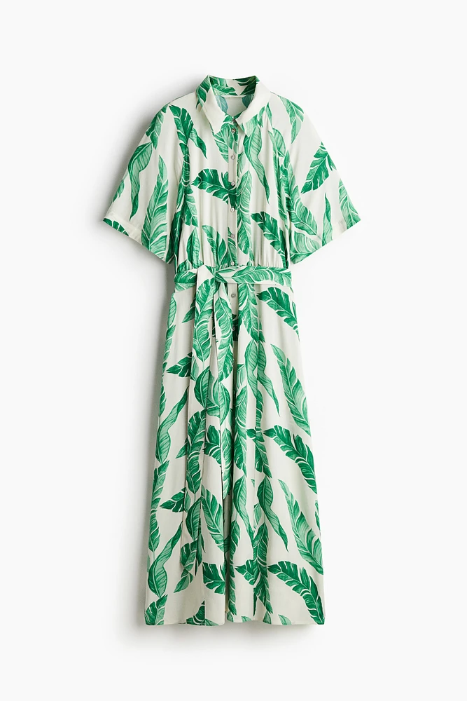 Tie-belt Shirt Dress