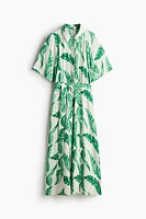 Tie-belt Shirt Dress
