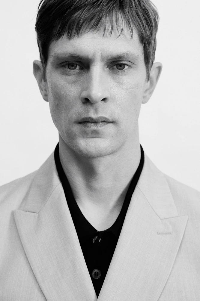 Regular-Fit Double-Breasted Jacket
