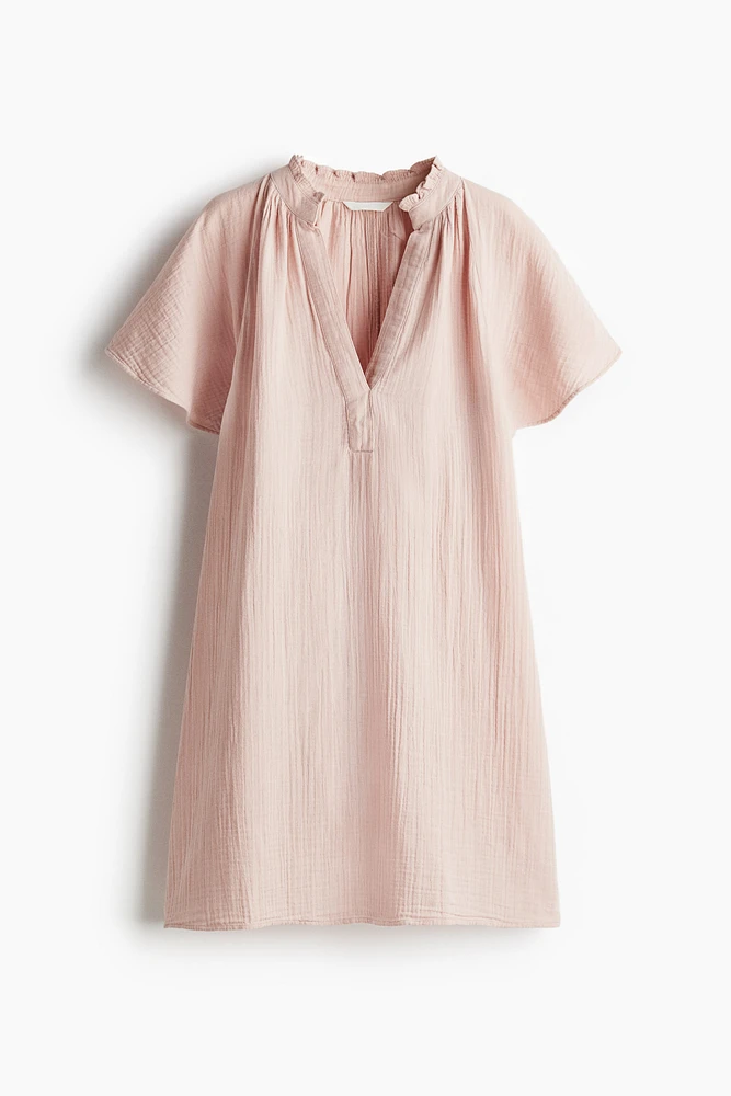 Robe trapèze en mousseline