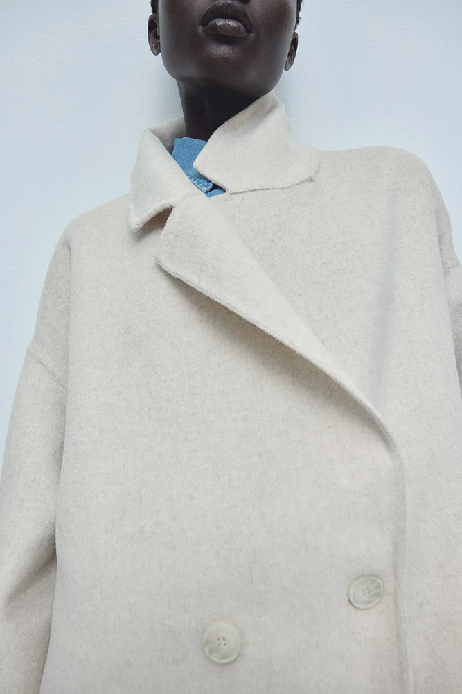 Manteau en laine mélangée