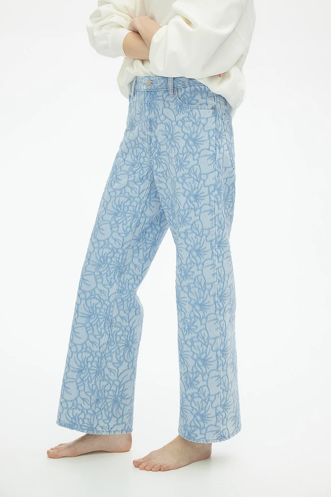 Straight Embroidered Jeans