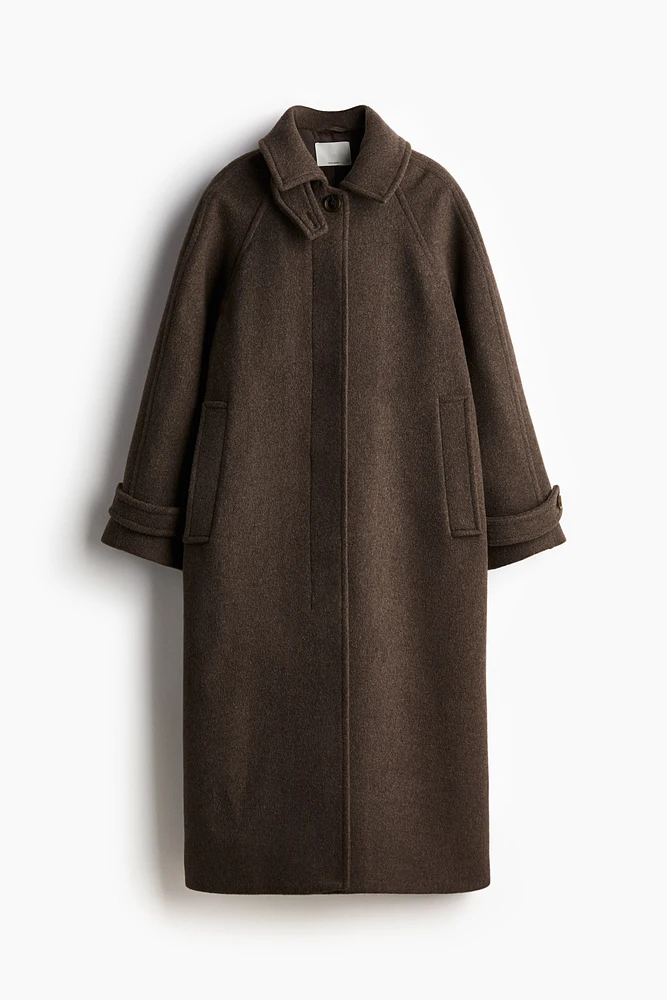 Wool-Blend Car Coat